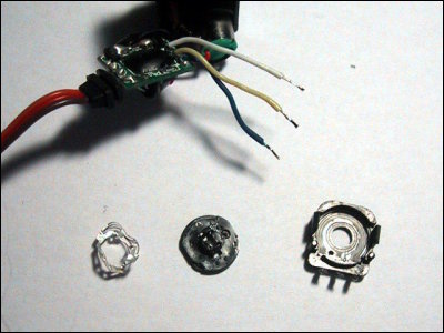 Servo ES-05 Poti mit entferntem Schleifer